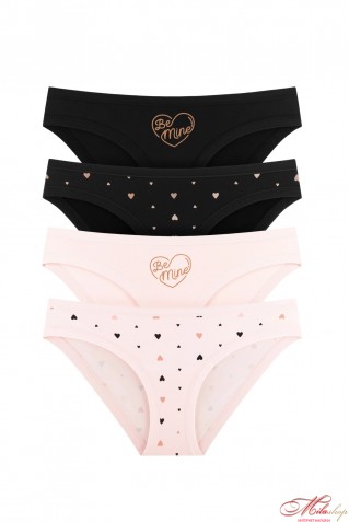 Комплект женских хлопковых трусиков слипов 4шт Obrana (Anabel Arto) 200-30 